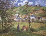 Landscape at Chaponval Camille Pissarro